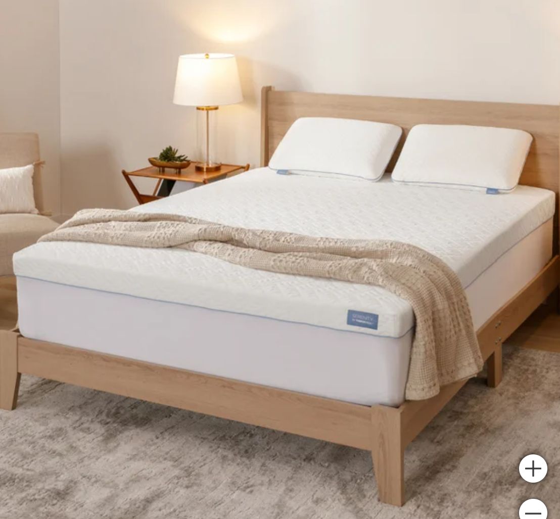 Serenity by Tempur-Pedic 3” Memory Foam Mattress Topper - Retail $134.99