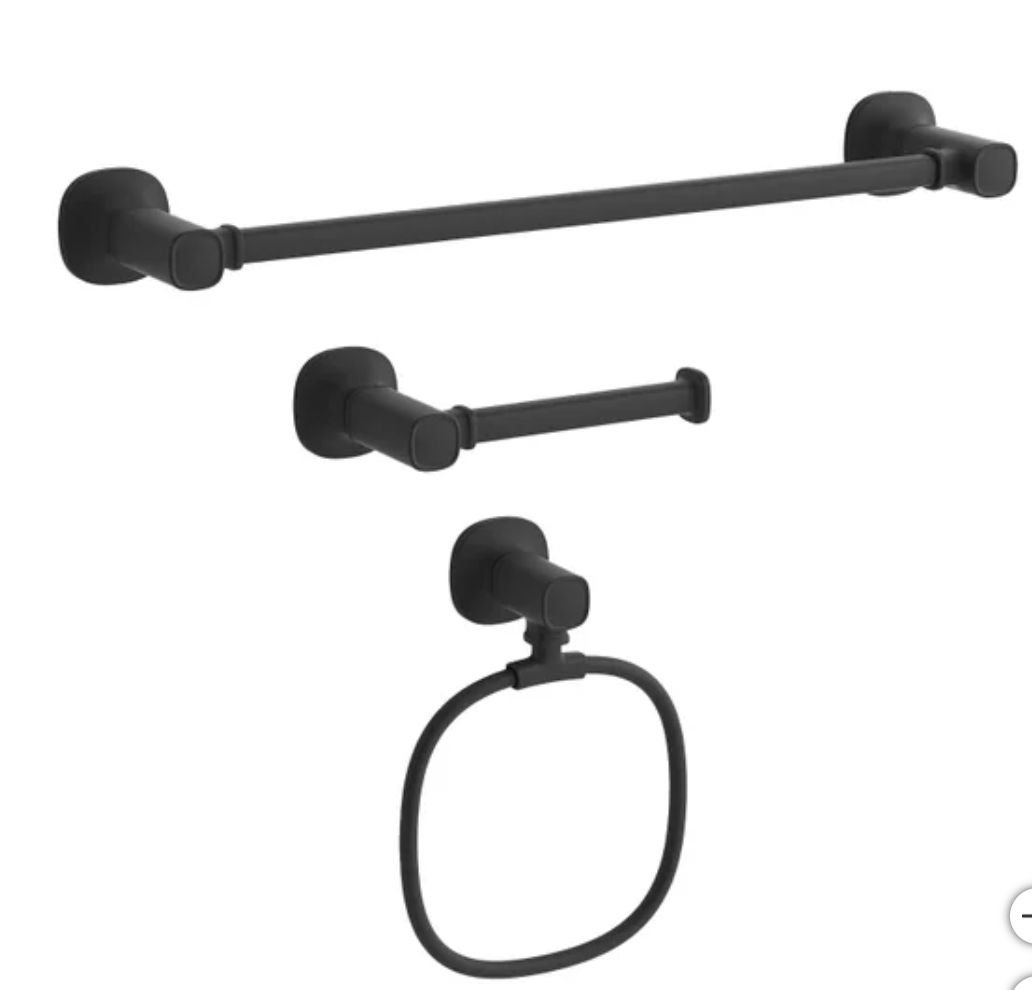 Kohler Terzet 3-piece Bath Accessory Set - Retail $64.99