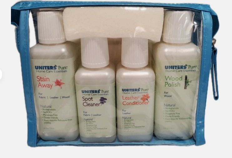 Uniters Pure Home Care Essentials All Natural Cleaner Kit Furniture Wood Leather-Retail-$ 32.99