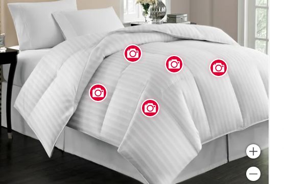 Hotel Grand European White Down Comforter Full/Queen-Retail-$ 174.99