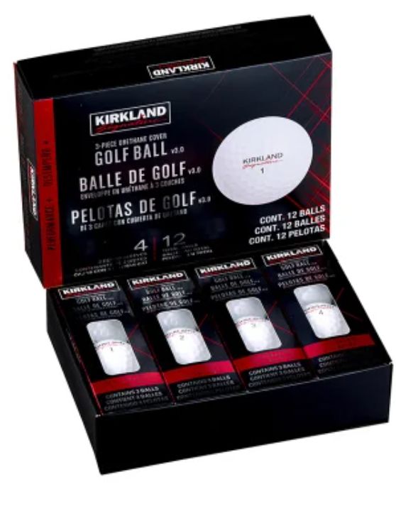Kirkland Signature Golf Balls dozen, -Retail - 17.50, type: White