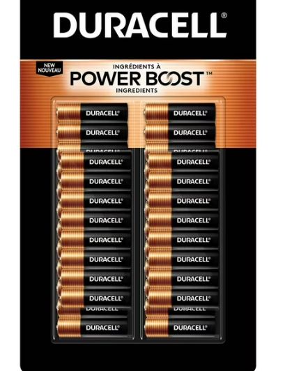 Duracell 40 Pk AA Batteries Retail-$ 19.99