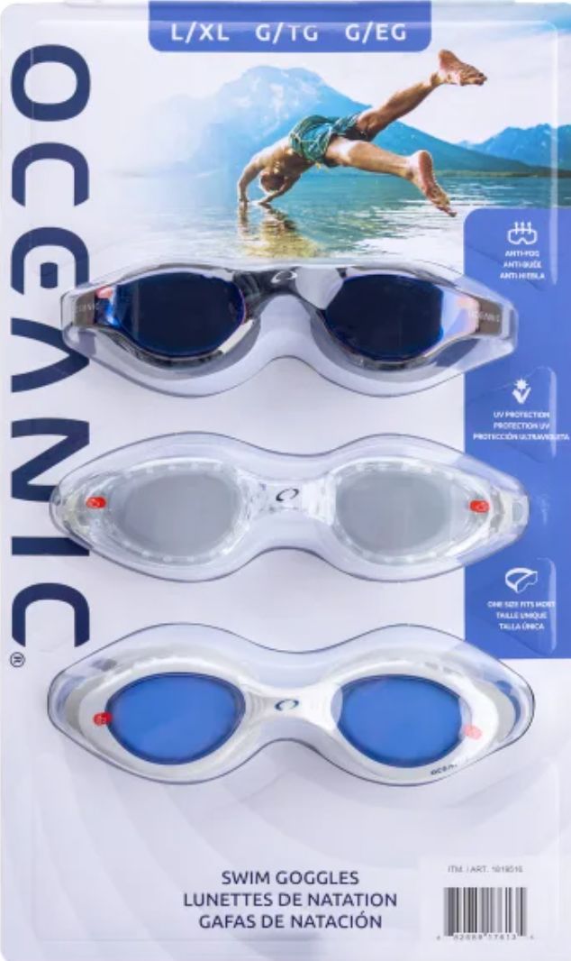 Oceanic Swim Goggles 3-Pack