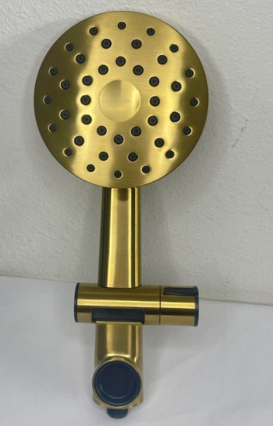 Kohler Prone 3-in-1 Combo Multifunction Shower Head - Retail $99.99, COLOR: Brushed Brass