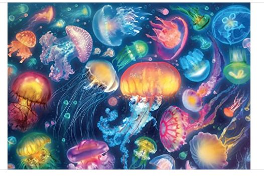Buffalo Games 1500-Piece Jellyfish Fantasy Interlocking Jigsaw Puzzle for Adults Ages 14+-Retail-$ 19.99