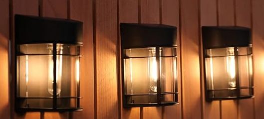 Solar Plastic Wall Mount Lights - Retail $59.99