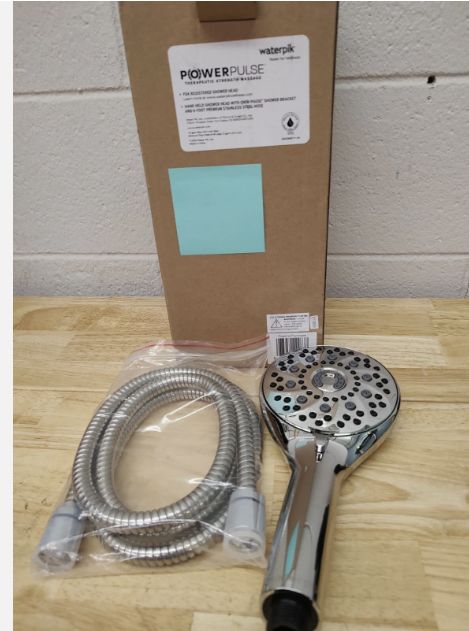 Waterpik PowerPulse Therapeutic Massage Hand Held Shower Head - Retail $29.99