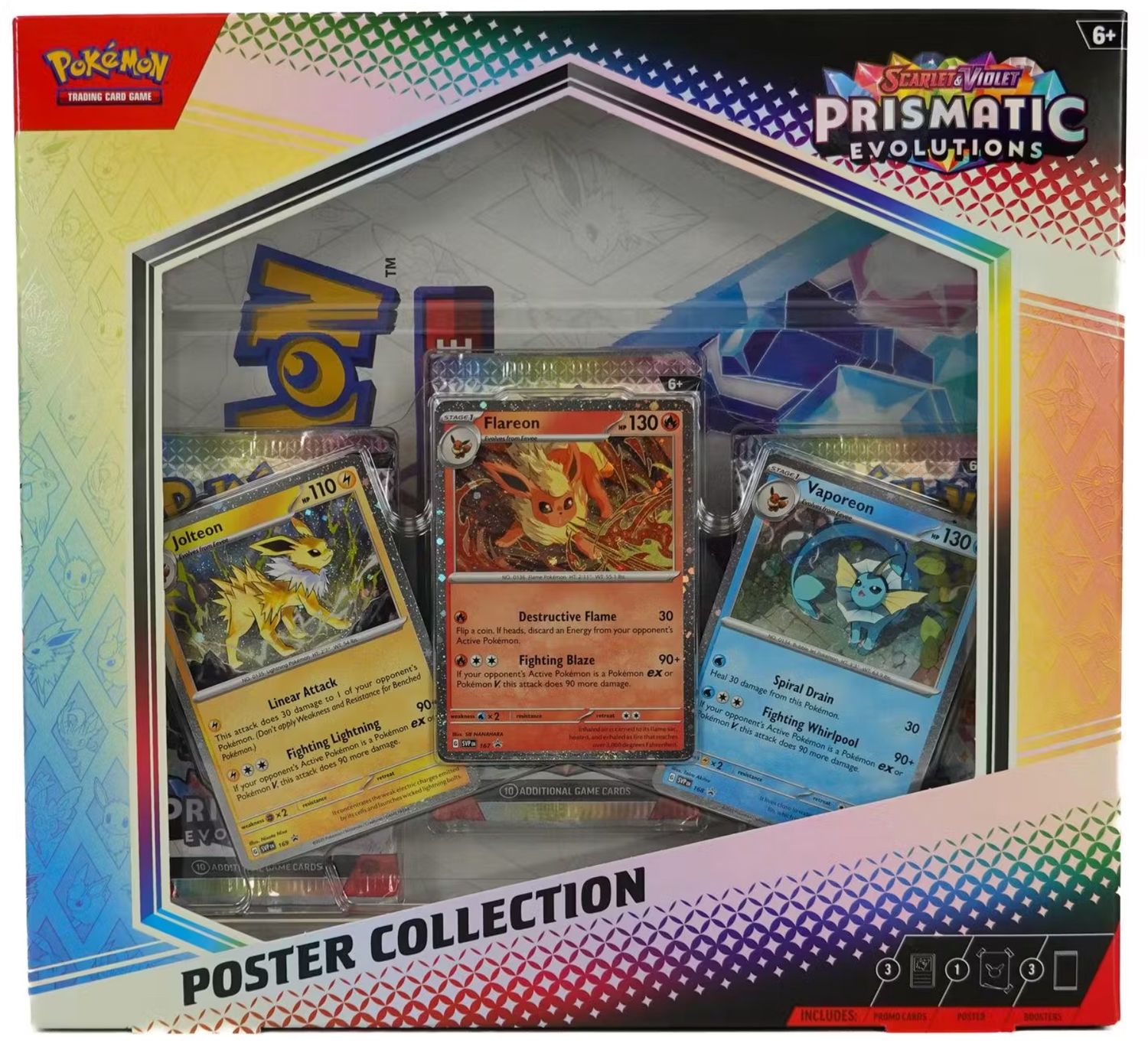 Pokemon Scarlet &amp; Violet: Prismatic Evolutions Poster Collection Box
