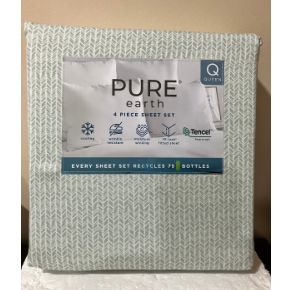 Pure Earth Tencel Blend 4-Piece Sheet Set - Retail $29.99
