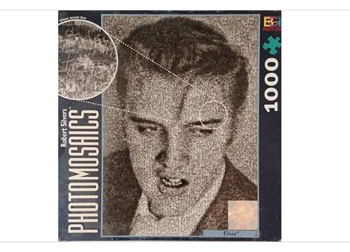 Photomosaic Young Elvis Jigsaw Puzzle 1000pc-Retail-$ 35.99
