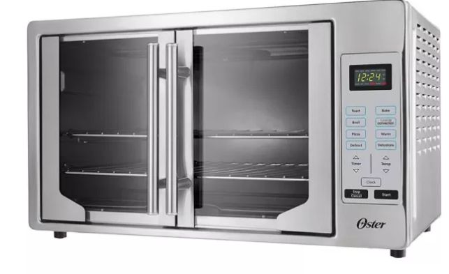 Oster Silver Countertop Digital French Door Convection Oven - Retail $197.99