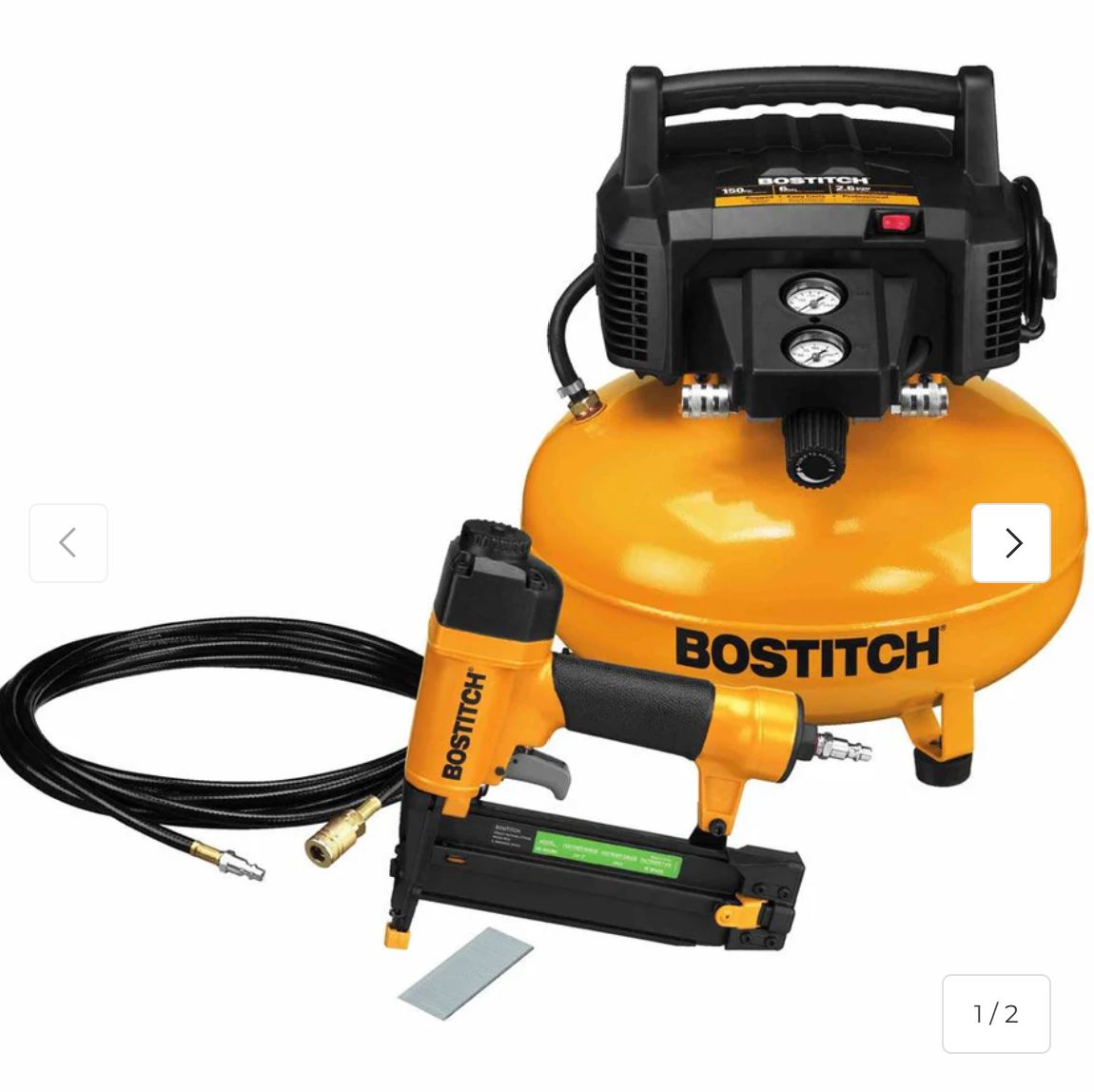 Bostitch BTFP1KIT Air Compressor &amp; Brad Nailer Combo Kit