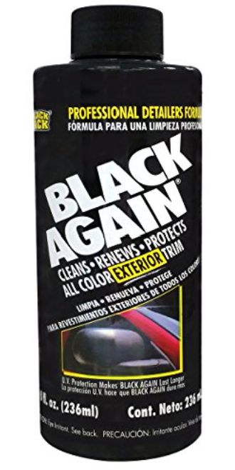 Blue Magic NA647 Black Again Exterior Trim Detailer - 8 Oz.