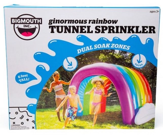 Rainbow Big Yard Tunnel - Active Play for Ages 3 to 7 - Fat Brain Toys