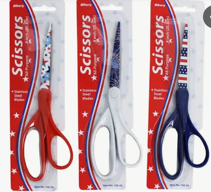 Patriotic Scissors Set of 3