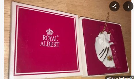Royal Albert Old Country Roses Angel Christmas Ornament-Retail-$ 19.99
