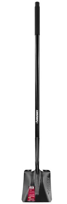 47 in. L Fiberglass Handle Carbon Steel Transfer Shovel with Grip