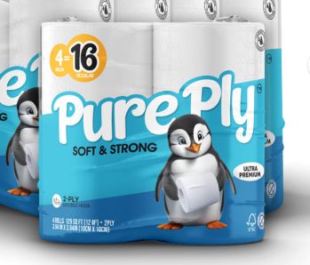 Pure Ply Toilet Tissue 12pk-Retail-$ 9.49