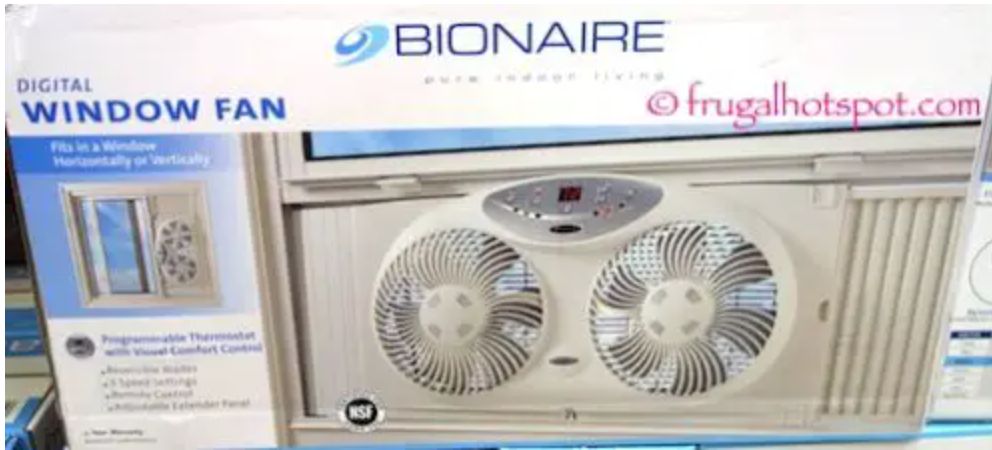 Bionaire Digital Twin Window Fan - Retail $29.99