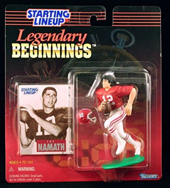 1998 Legendary Begginnings Starting Lineup - Joe Namath - University of Alabama