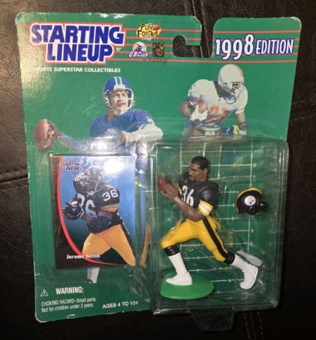 Vtg Starting Lineup Jerome Bettis Figure 1998 Edition NFL Football Collectibles