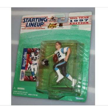 1997 Kerry Collins Carolina Panthers Football Starting Lineup Figure &amp; Card
