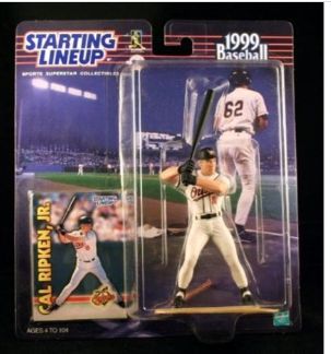 CAL RIPKEN JR. / BALTIMORE ORIOLES 1999 MLB Starting Lineup Action Figure &amp; Exclusive Collector Trading Card