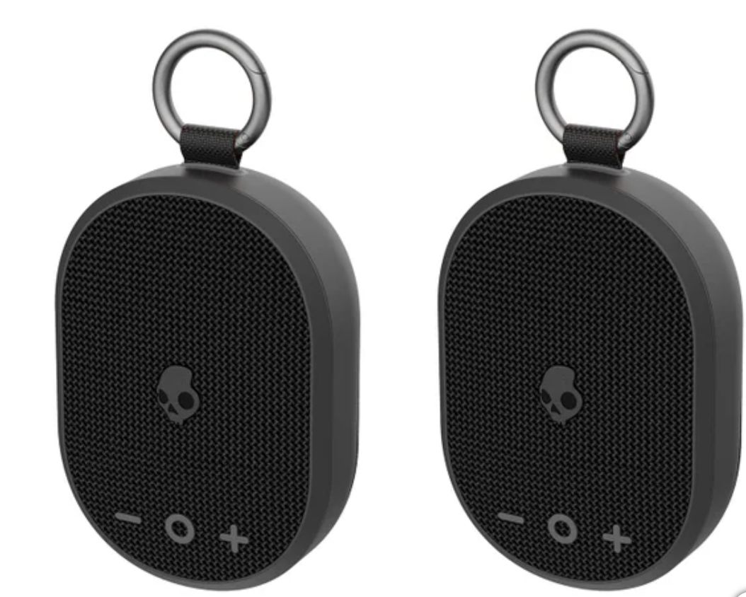 Skullcandy Kilo Wireless Bluetooth Speaker with Case Bundle, 2-pack