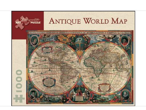 Pomegranate Artpiece Puzzle: Puzzle-Antique World Map -Retail-$ 19.99