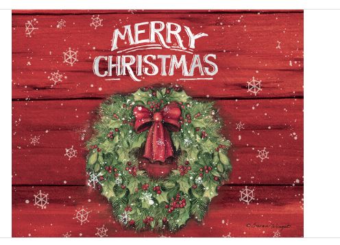 Merry Christmas Boxed Card by Susan Winget, 5.375&quot;x6.875&quot;, 18 Cards &amp; 19 Envelopes-Retail-$ 24.10