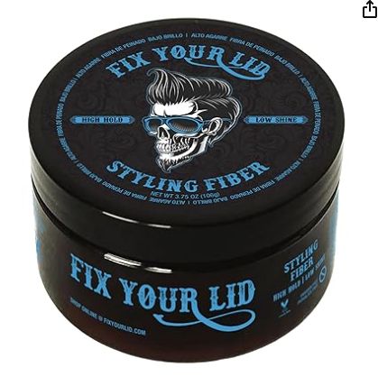 Fix Your Lid-Hair Styling Fiber for Men&#39;s and Boys&#39; Short, Choppy Hair Types with High Hold and Low Shine, Infused with Pleasant Citrus Scent, Paraben and Phthalate Free-Retail-$ 6.99