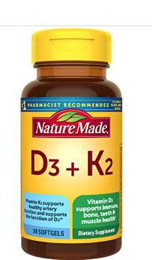 Nature Made Vitamin D3 + K2 30 Softgels-Retail-$ 16.79