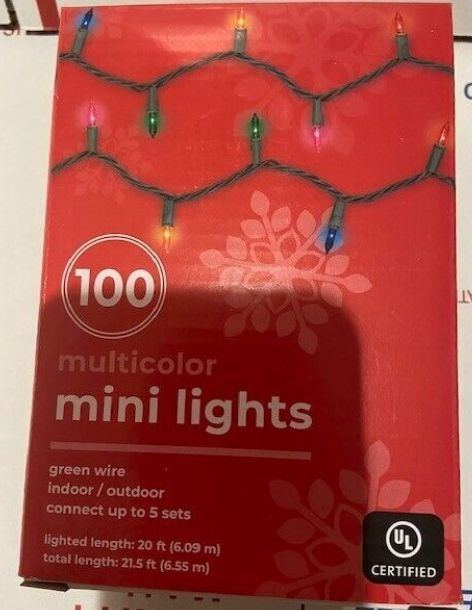 100 Multicolor Mini Lights Indoor/Outdoor - $9.99