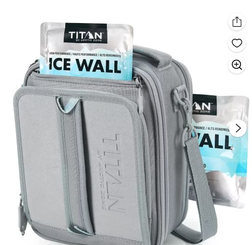 Titan Insulated Expandable Lunch Bag, Gray-Retail-$ 35.97