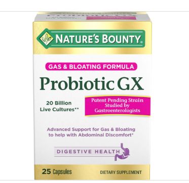 Nature&#39;s Bounty Probiotic GX Capsules, 25CT-retail-$ 24.99