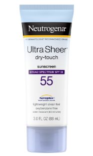 Neutrogena Ultra Sheer Dry-Touch SPF 55 Sunscreen Lotion, 3 OZ-Retail-$ 12.99