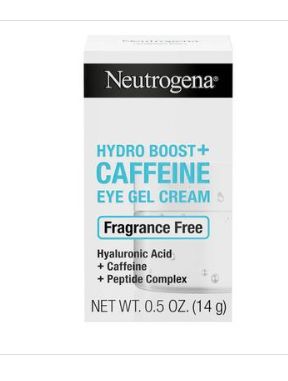 Neutrogena Hydro Boost+ Caffeine Eye Gel Cream, Unscented, 0.5 OZ-Retail-$ 22.99