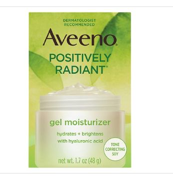 Aveeno Positively Radiant Daily Gel Face Moisturizer, Oil-Free, 1.7 OZ-Retail-$ 17.4