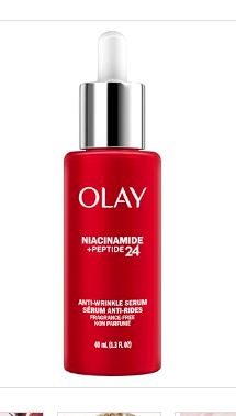 Olay Niacinamide + Peptide 24 Anti-Wrinkle Serum Fragrance-Free 1.3oz FL-Retail-$ 24.99