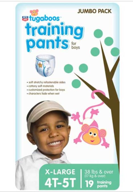 Rite Aid Tugaboos Training Pants Boys, XL/4T-5T - 19 Ct, Retail $7.99