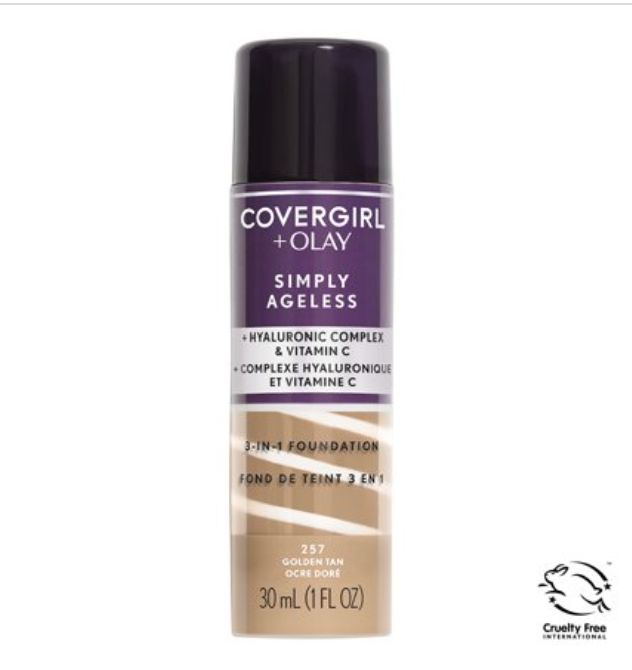 COVERGIRL + Olay Simply Ageless 3-in-1 Liquid Foundation , Retail $14.99