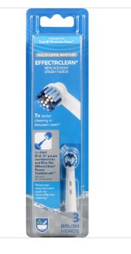 Rite Aid Effectaclean Replacement Brush Heads - 3 Ct-Retail-$ 15.99