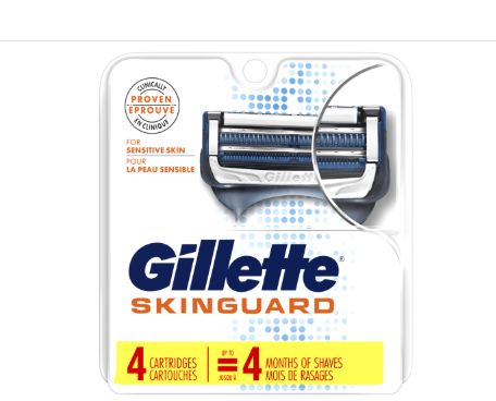 Gillette Skinguard Cartridge 8X6X4EA-Retail-$ 14.99