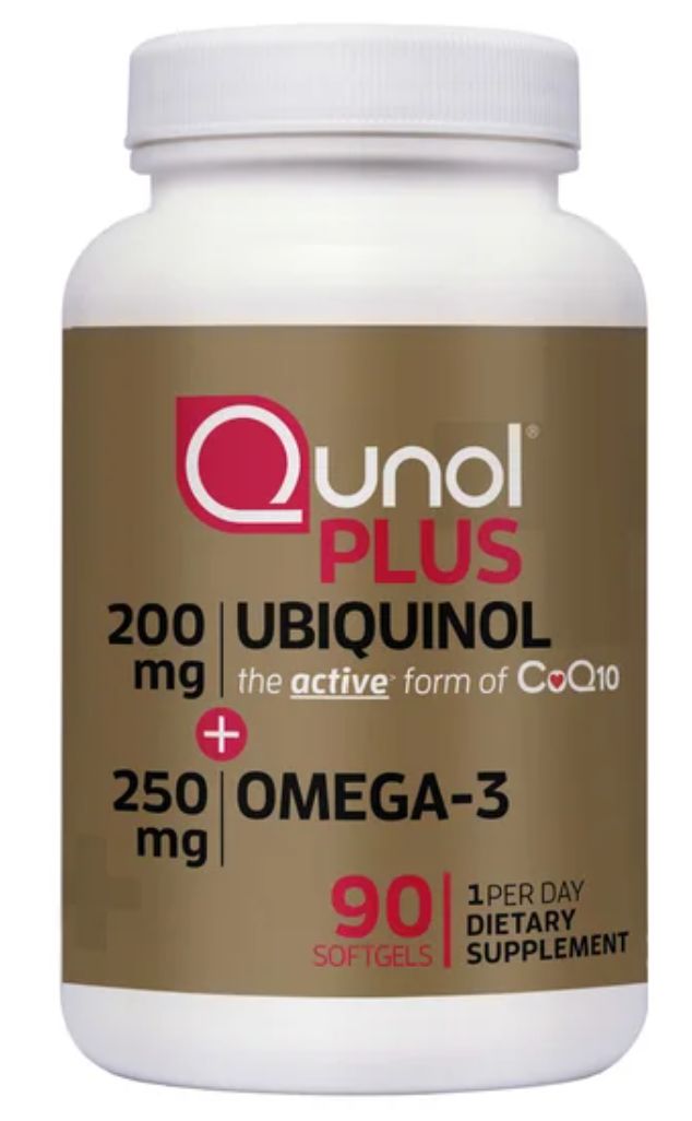 Plus Ubiquinol + Omega-3  200 mg + 250 mg  90 Softgels  Qunol - Retail $36.99