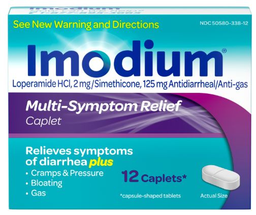 Imodium Multi-Symptom Relief Treatment Caplets - 12ct - Retail $8.49