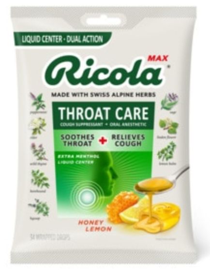 Ricola Max Cough Drops - Honey Lemon - 34ct - Retail $7.99