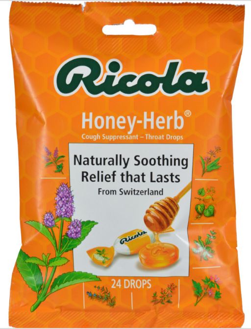 RICOLA Honey Herb Throat Drops, 24CT