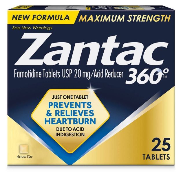 Zantac 360 Maximum Strength Heartburn Prevention and Relief Tablets - Famotidine - 25ct - Retail $12.99