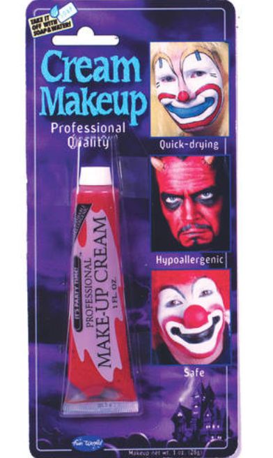 Fun World Professional Cream Red Makeup | Costume Makeup - Retail $5.99
