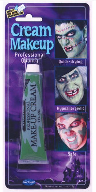 Fun World Professional Cream Makeup - Green - Retail $12.98